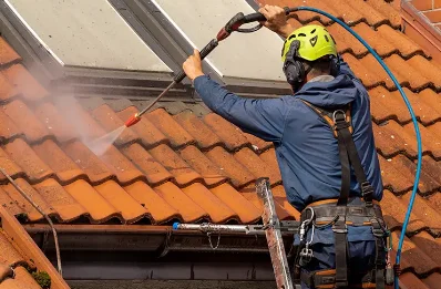 Démoussage et hydrofuge de toiture à Meulers